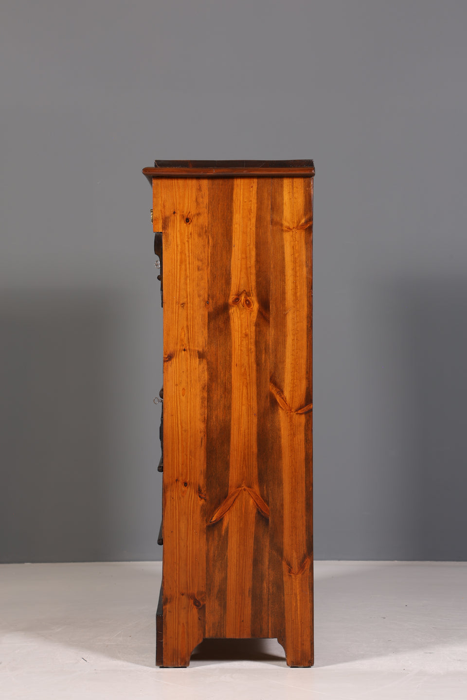 Edler Gründerzeit Sekretär Vertiko Nussbaum Jugendstil Highboard Louis Philippe Kommode um 1880