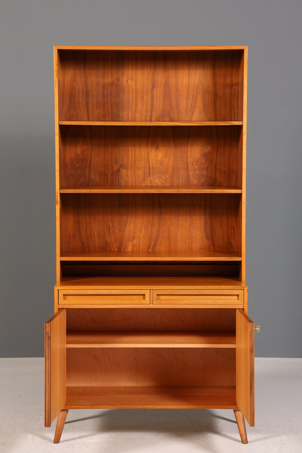 Simple Mid Century Bookcase Danish Design Cabinet Retro Chest of Drawers "Made in Denmark" Shelf 60s 2 of 2