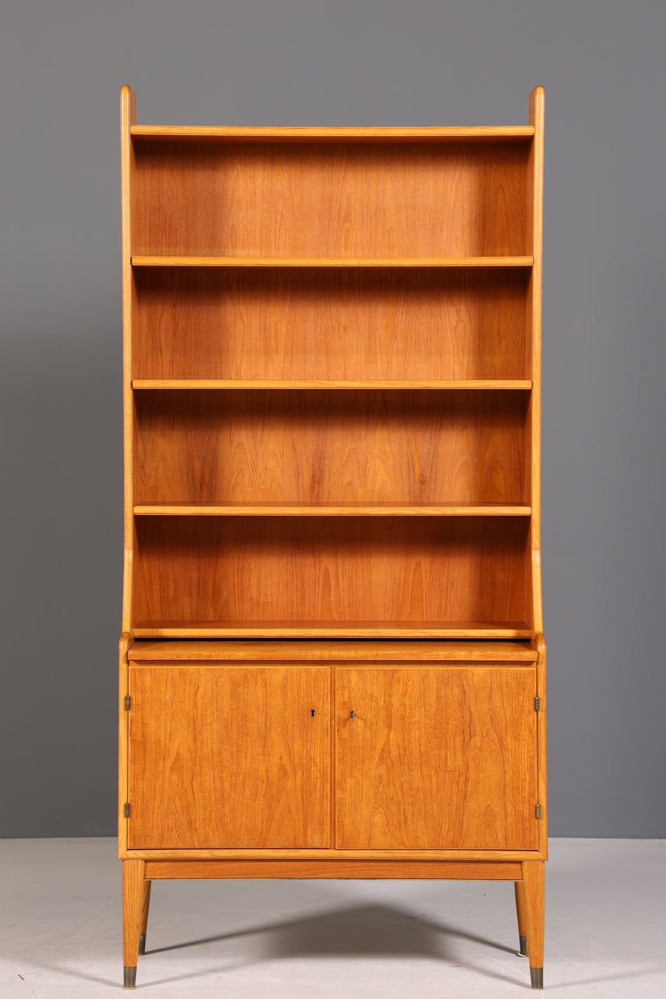 Traumhafter Mid Century Schrank Bücherregal Vintage Highboard Sekretär Holz Regal Bookshelf 60er Jahre