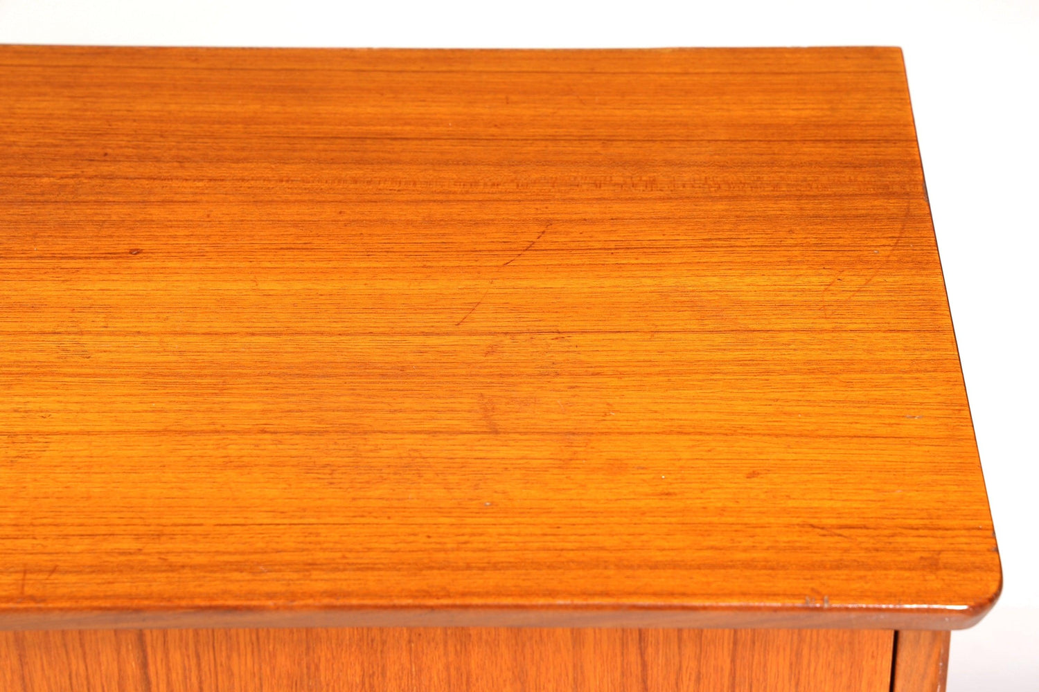 Schlichtes Mid Century Highboard Vintage Sideboard Danish Design Teak Holz Kommode 60er Jahre