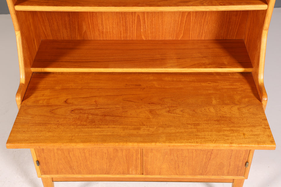 Traumhafter Mid Century Schrank Bücherregal Vintage Highboard Sekretär Holz Regal Bookshelf 60er Jahre