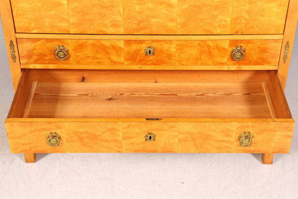 Stylish original Biedermeier secretary around 1860 chest of drawers antique office chest of drawers