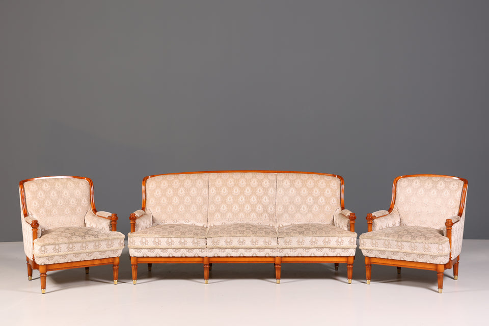 Wunderschönes Original "Warrings" Sofa Chippendale 3- Sitzer Couch Antik Stil Polstersofa Canapé