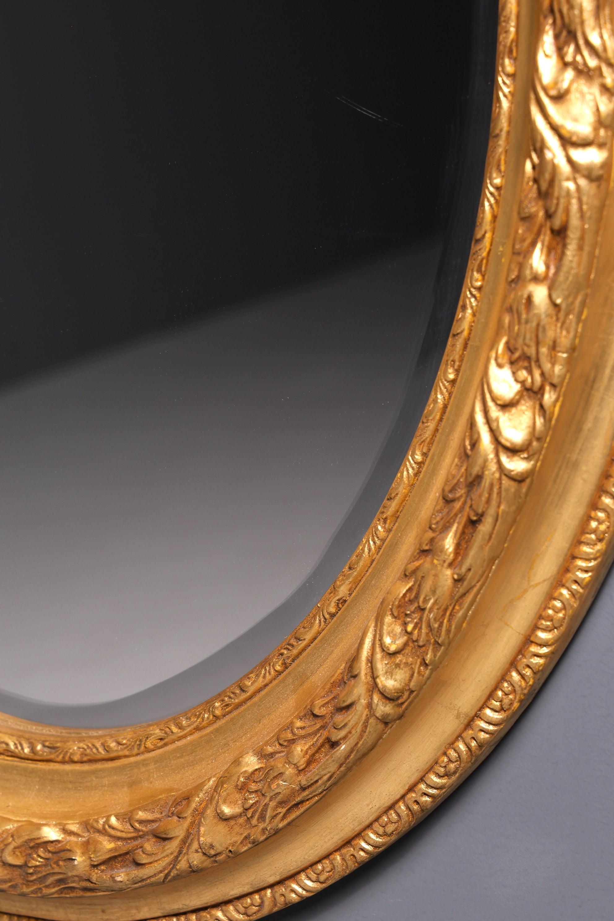 Noble oval splendor baroque style wall mirror ornaments gold mirror