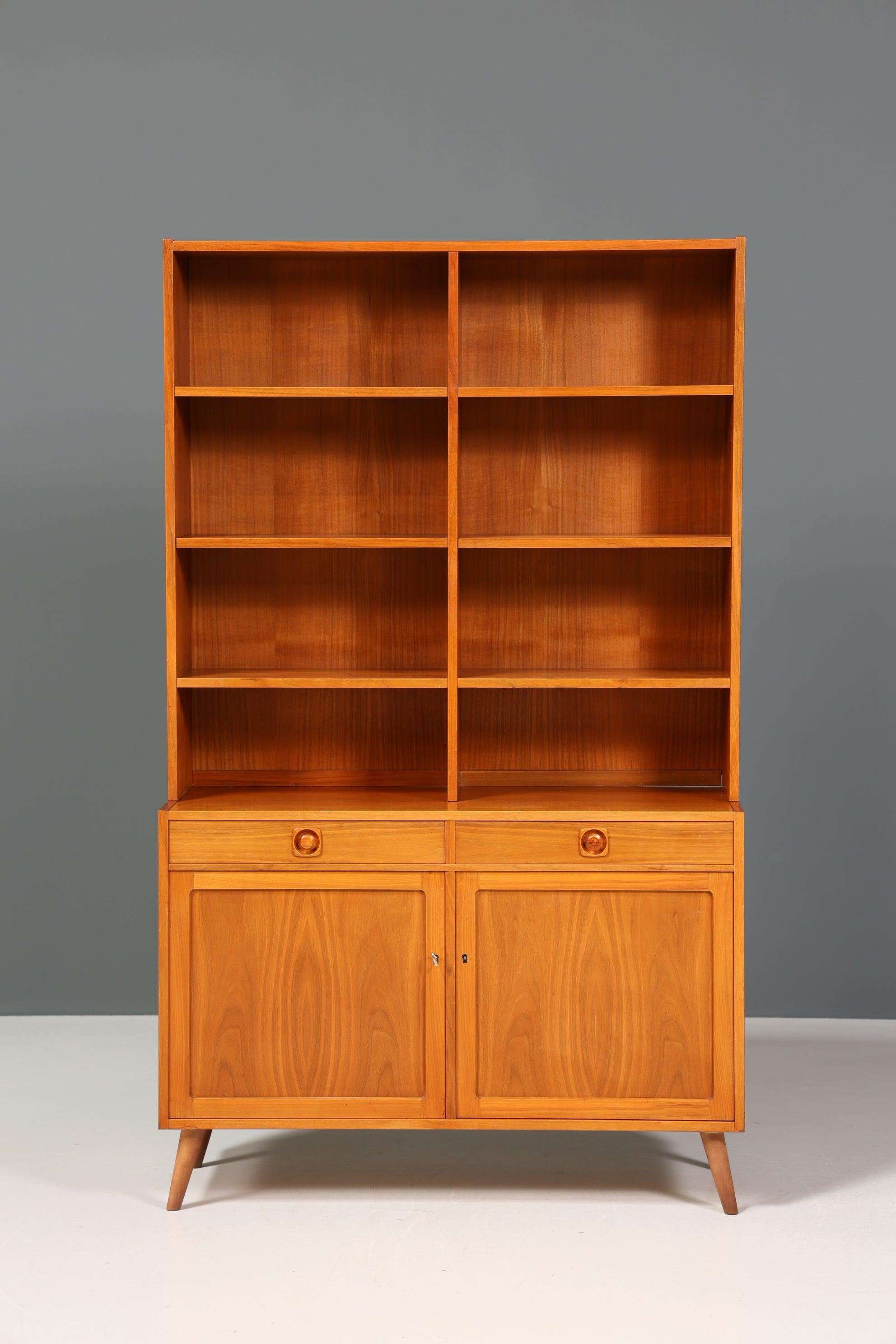 Traumhaftes Mid Century Regal &quot;Made in Denmark&quot; echt Holz Schrank Danish Design Retro Kommode Vintage Bücherregal 60er Jahre