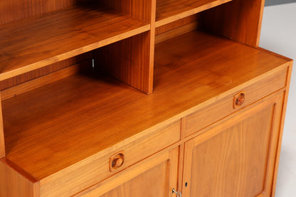 Traumhaftes Mid Century Regal &quot;Made in Denmark&quot; echt Holz Schrank Danish Design Retro Kommode Vintage Bücherregal 60er Jahre