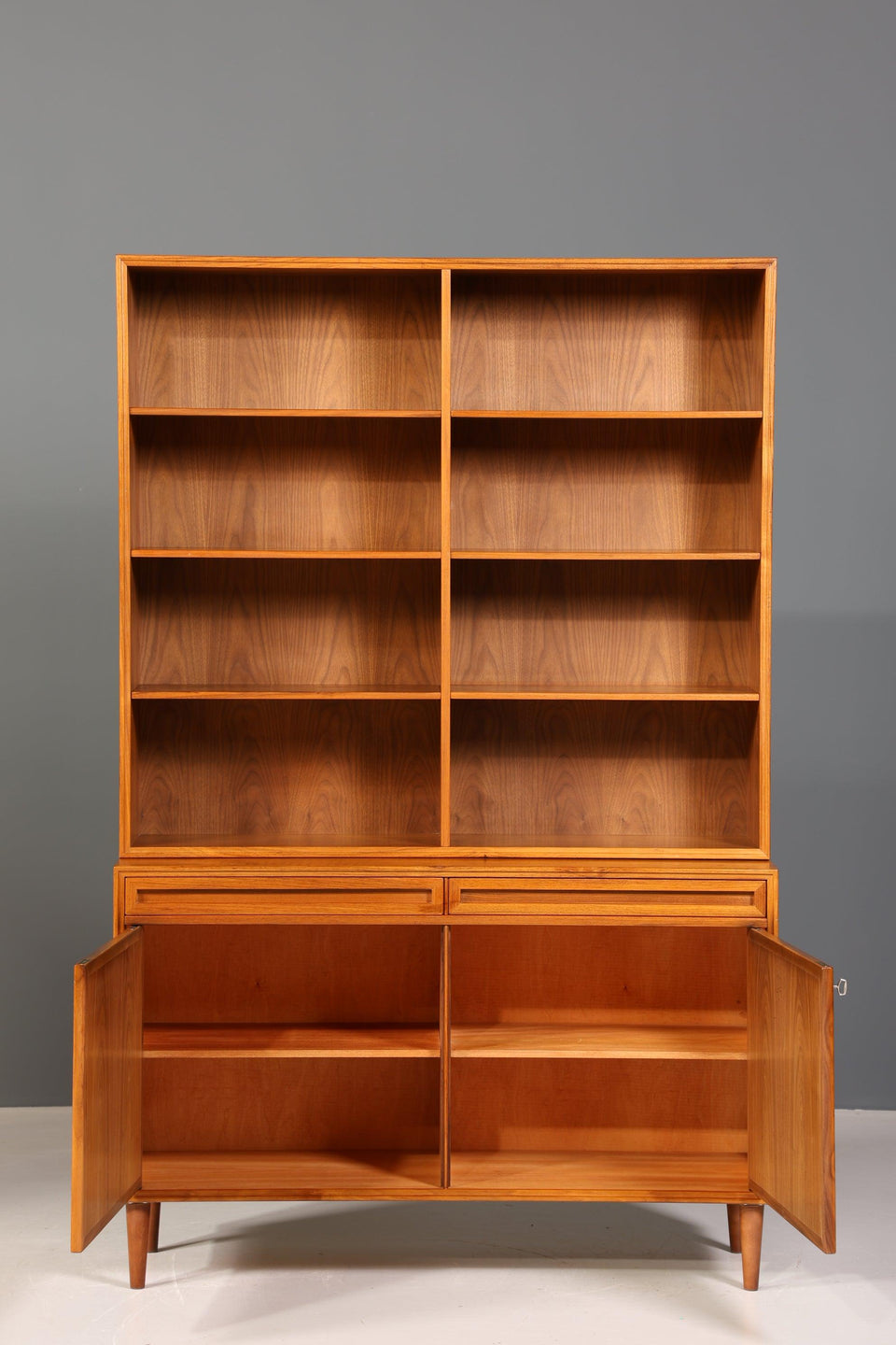 Simple Mid Century Bookcase Danish Design Cabinet Retro Chest of Drawers "Made in Denmark" Shelf 60s