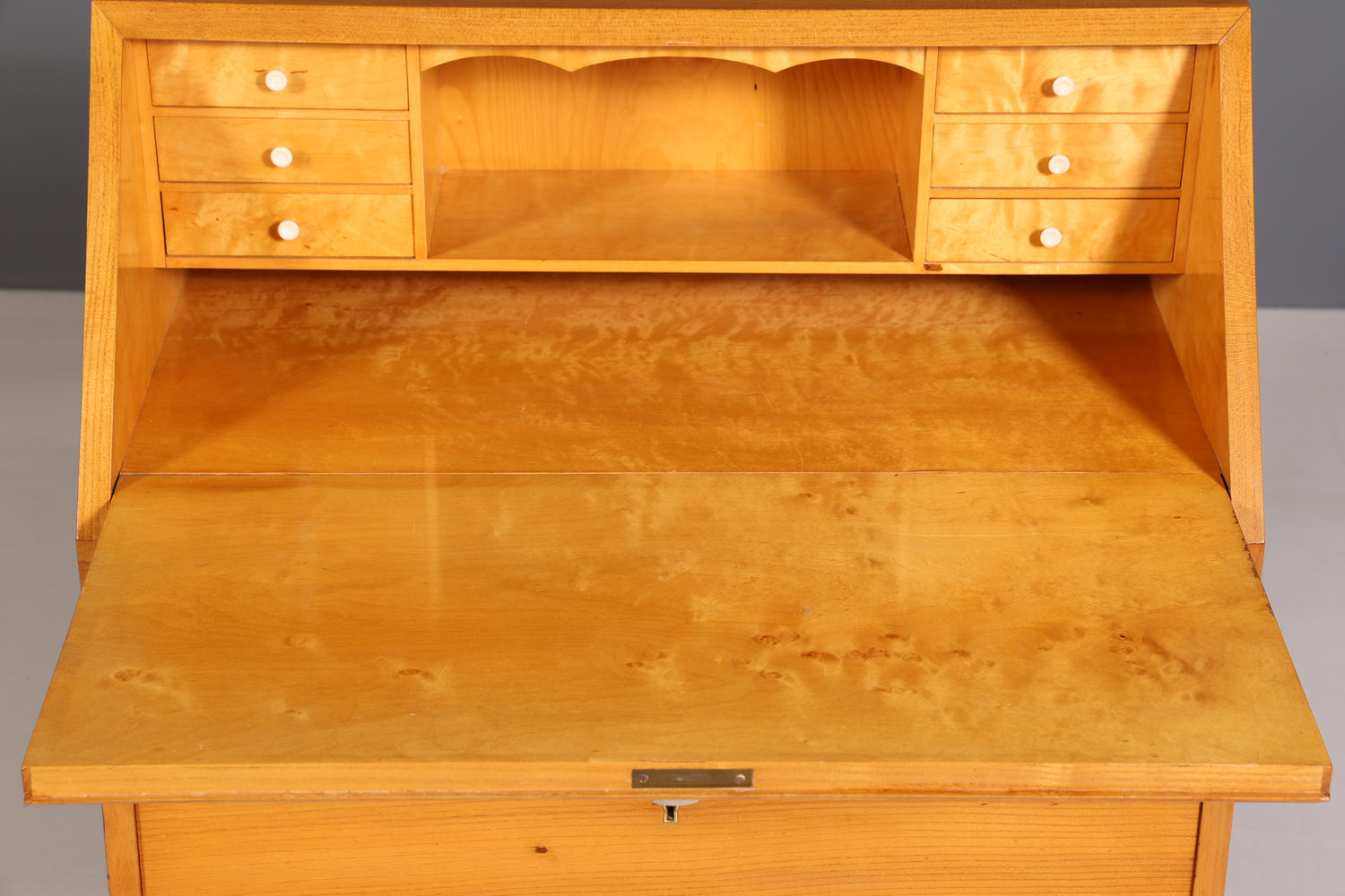 Beautiful secretary in Biedermeier style around 1930 writing furniture real wood chest of drawers