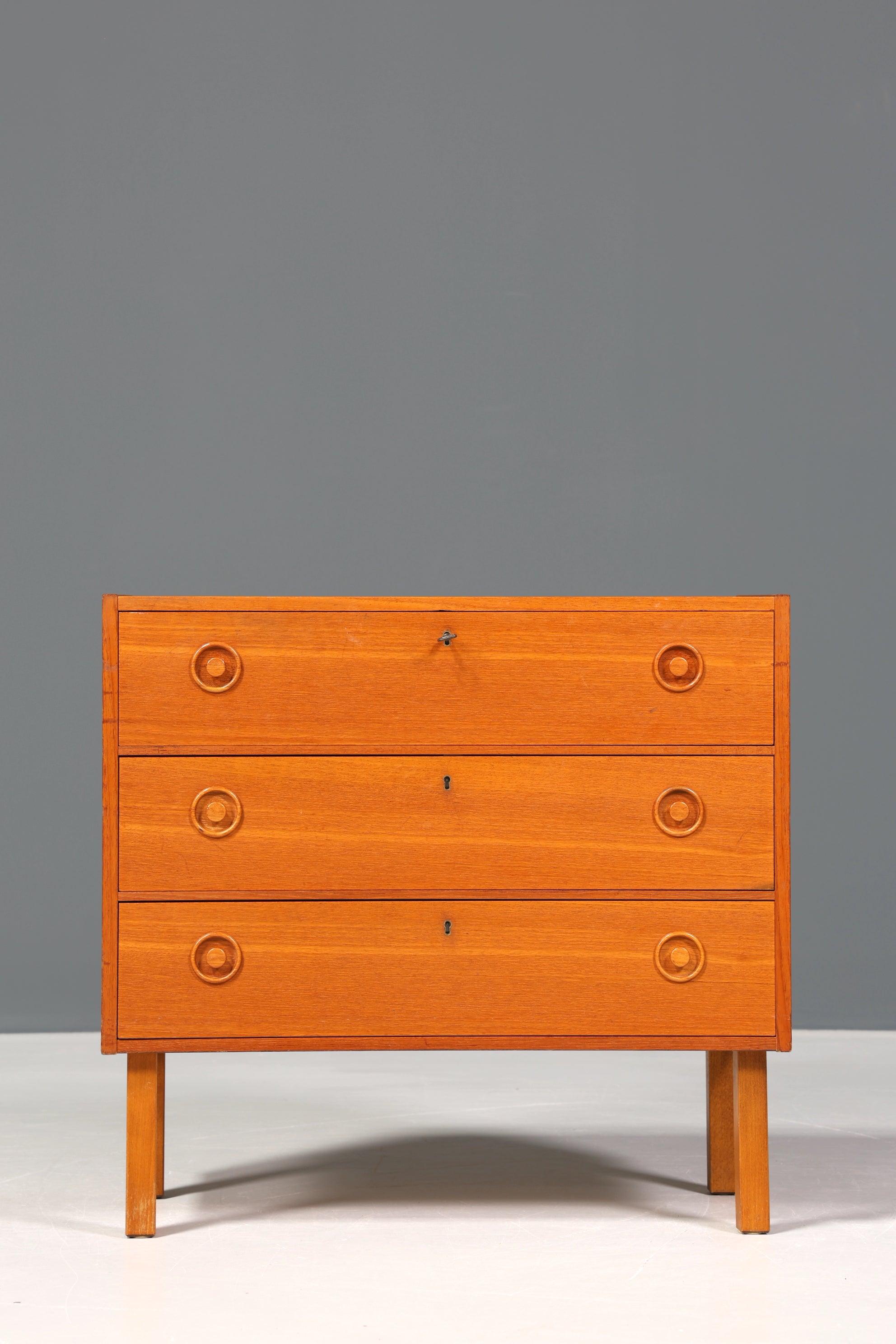 Beautiful Mid Century chest of drawers &quot;Made in Sweden&quot; teak wood hallway chest of drawers 60s