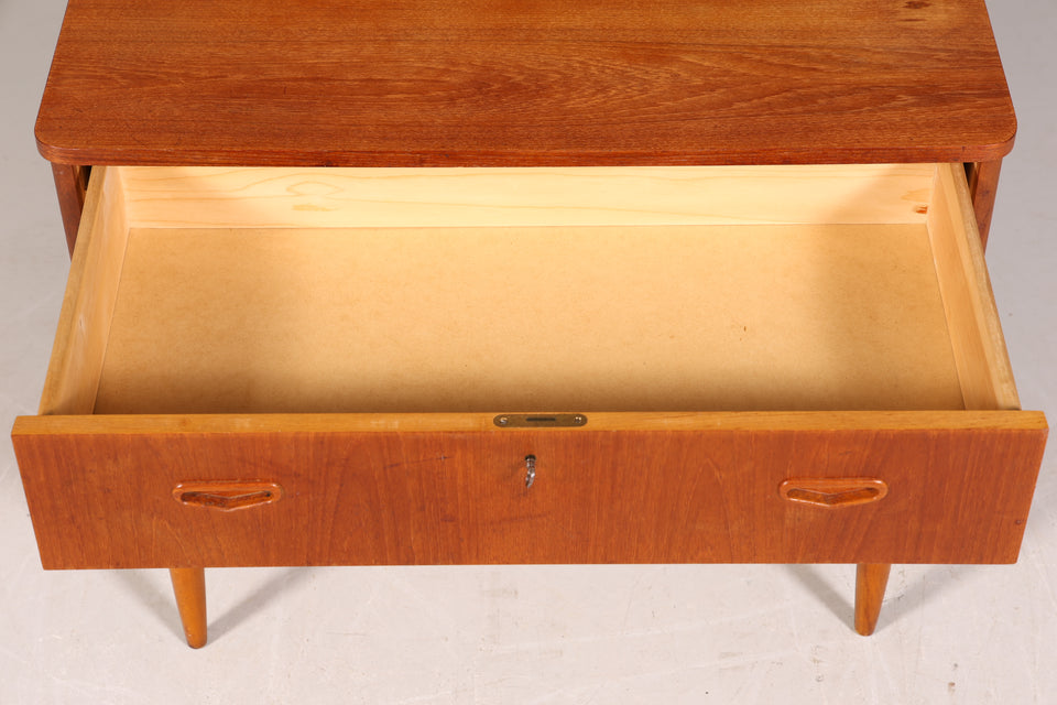 Stilvolle Mid Century Kommode "Made in Denmark" Teak Holz Sideboard Wäschekommode echt Holz Schubladenkommode