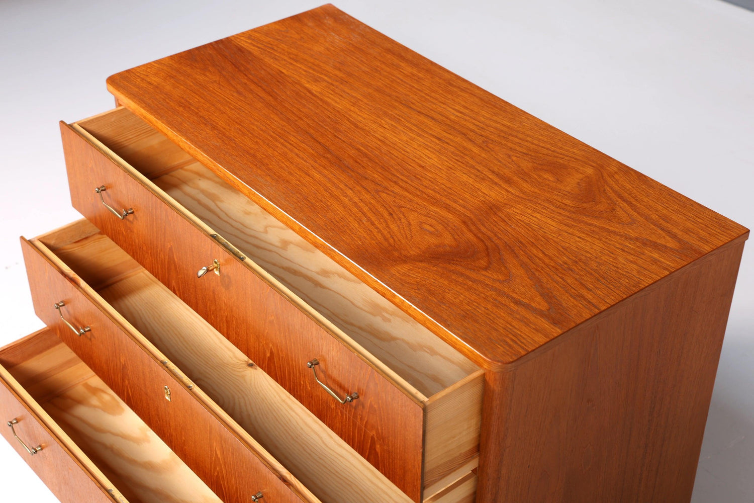 Simple Mid Century Chest of Drawers &quot;Made in Sweden&quot; Teak Wood Chest of Drawers Hallway Chest of Drawers