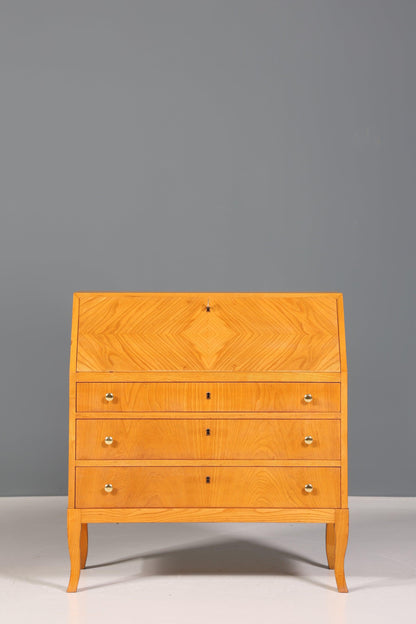 Stylish secretary in Biedermeier style around 1930 real wood writing furniture chest of drawers