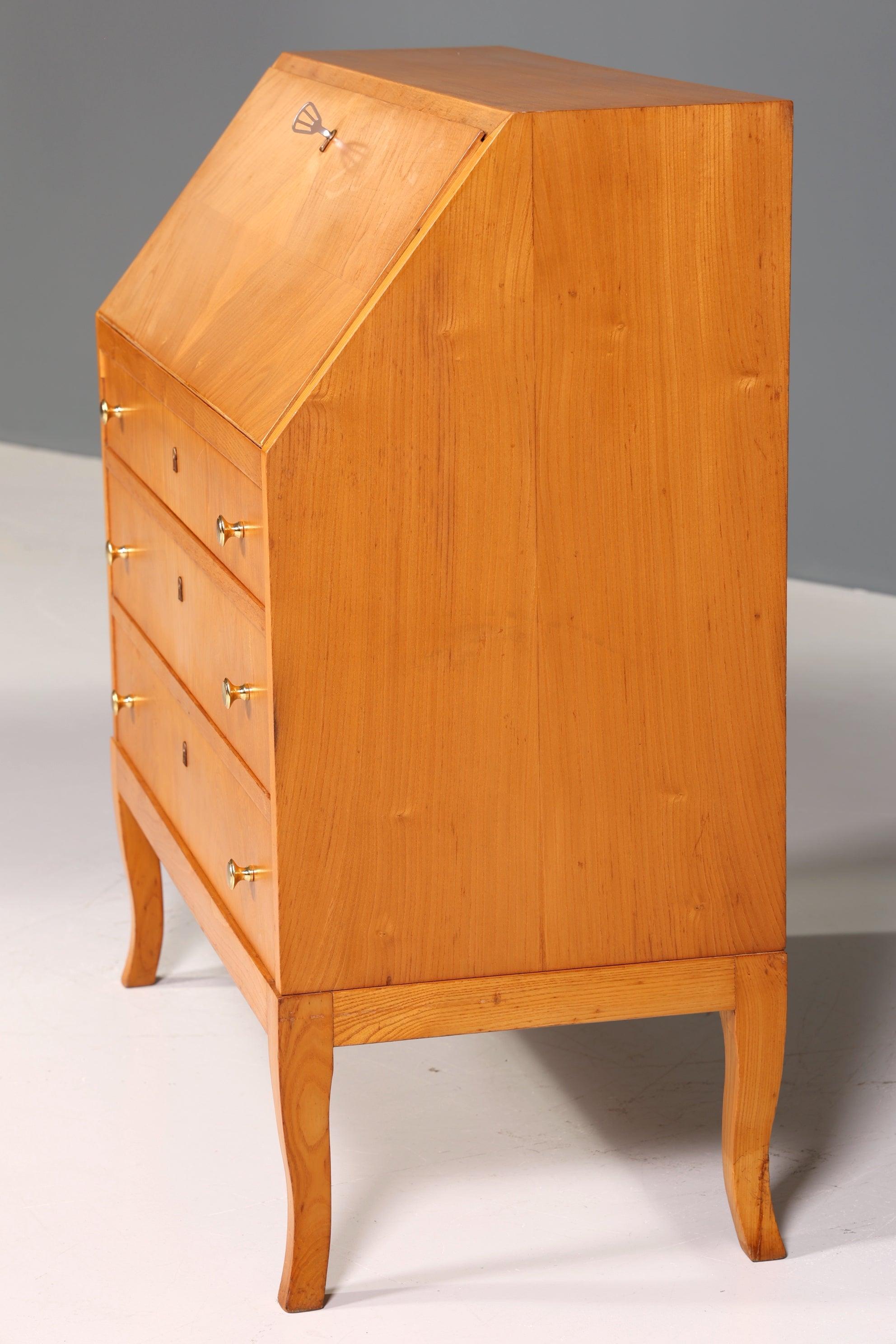 Stylish secretary in Biedermeier style around 1930 real wood writing furniture chest of drawers