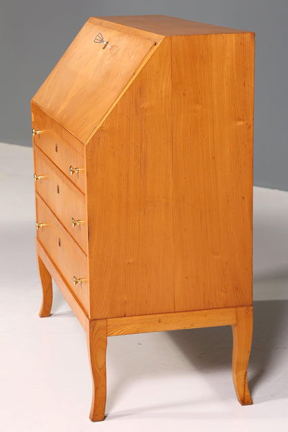 Stylish secretary in Biedermeier style around 1930 real wood writing furniture chest of drawers