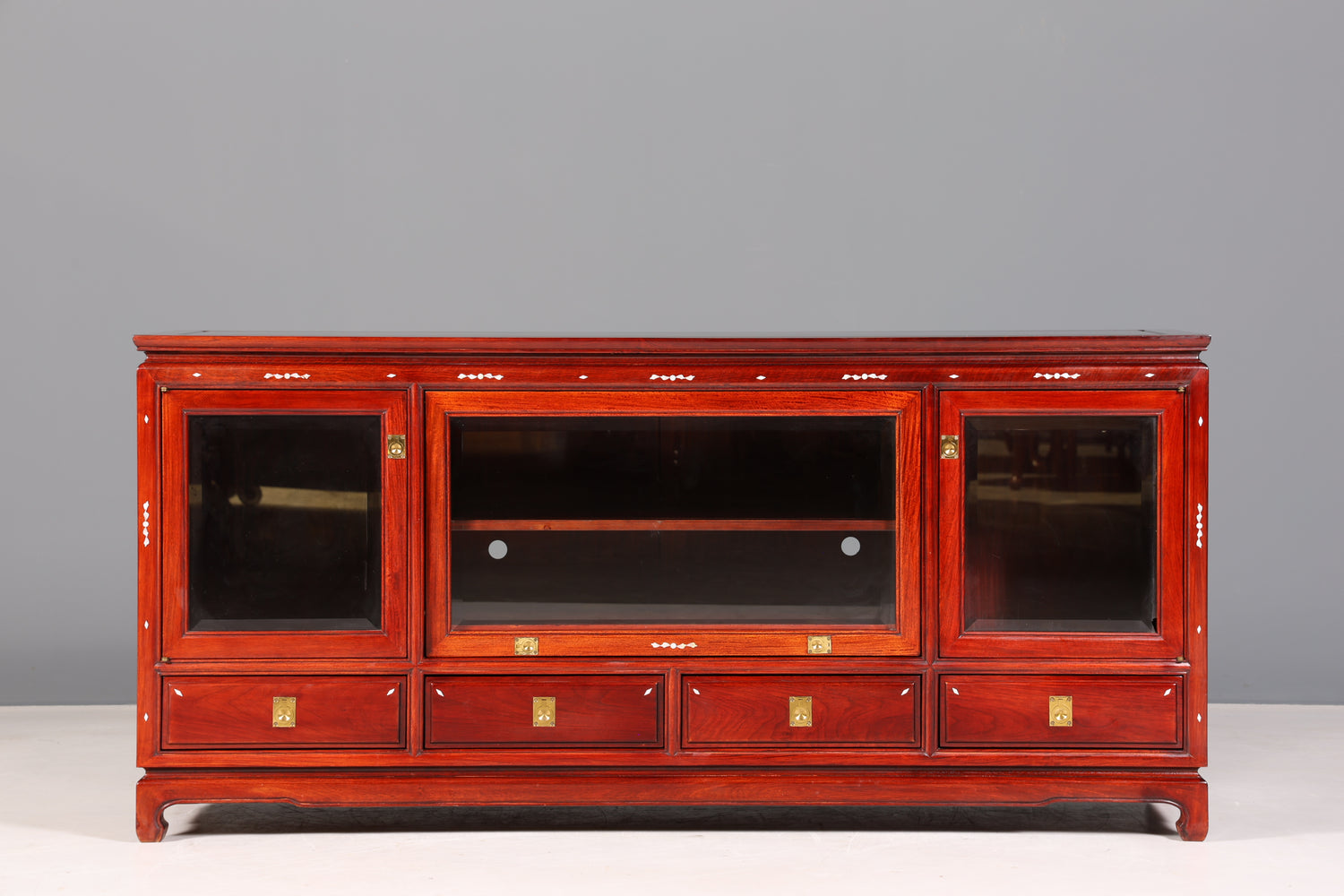 Seltenes Chinesisches Sideboard Vitrine Kommode China Asia Tv Hifi Schrank Buffet Anrichte