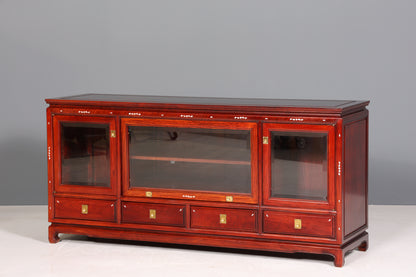 Seltenes Chinesisches Sideboard Vitrine Kommode China Asia Tv Hifi Schrank Buffet Anrichte