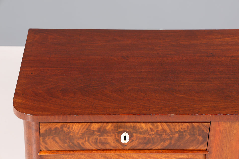 Edler Louis Philippe Schrank um 1880 Biedermeier Antik Mahagoni Sideboard Kommode um 1880