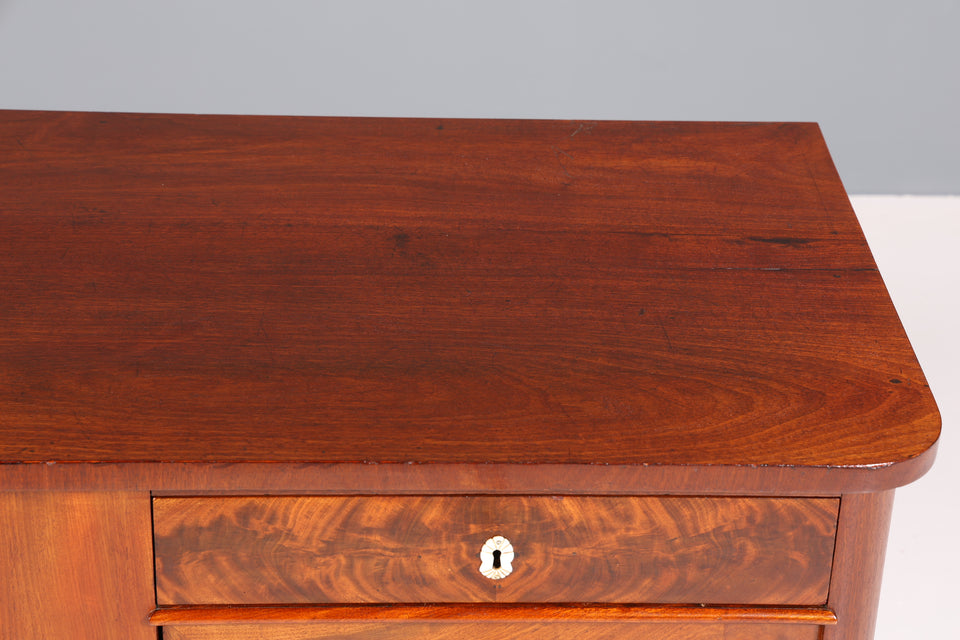 Edler Louis Philippe Schrank um 1880 Biedermeier Antik Mahagoni Sideboard Kommode um 1880