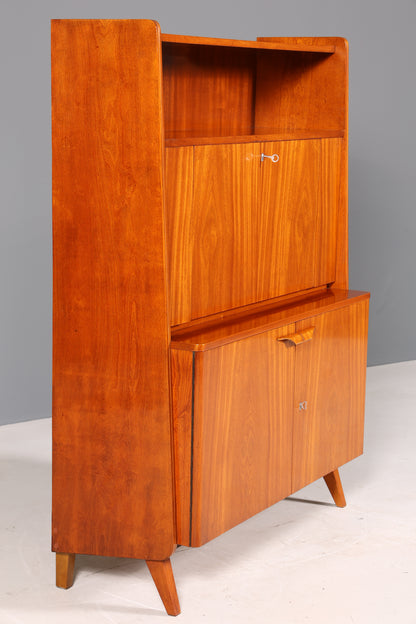 Wunderschöner Mid Century Schrank František Jirák für Tatra Nabytok Sekretär Bücherregal Retro Highboard Vintage Regal 60s