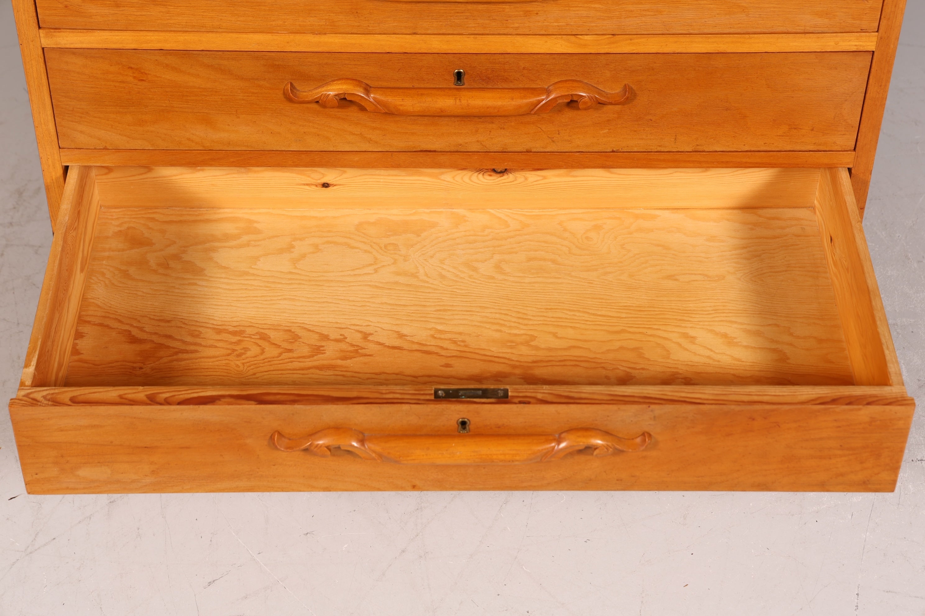 Beautiful secretary around 1930 office chest of drawers cherry wood secretary desk chest of drawers