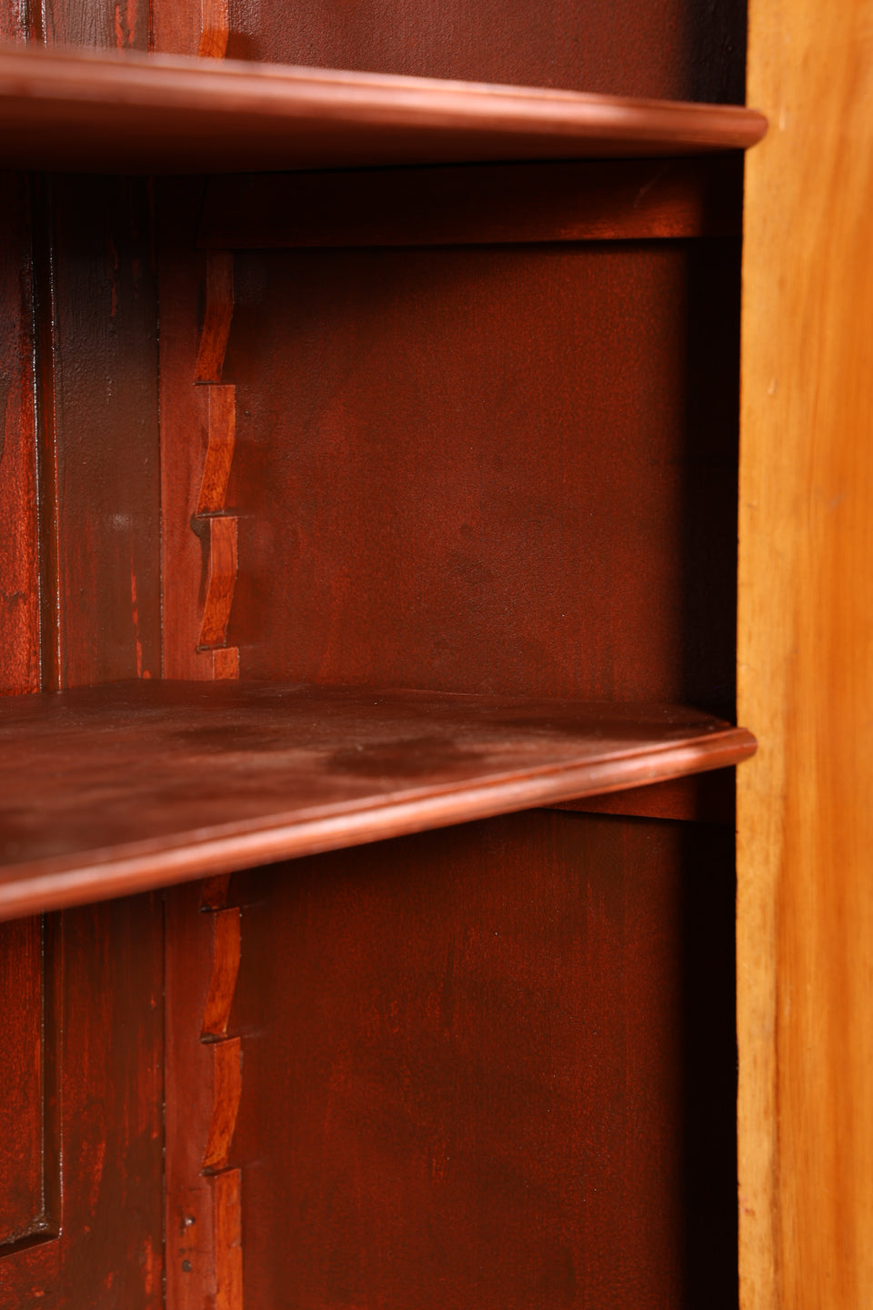 Traumhafte Jugendstil Vitrine echt Holz Bücherschrank Antik Küchenschrank Anrichte