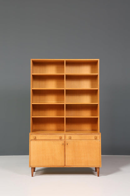 Stilvolles Mid Century Regal &quot;Made in Denmark&quot; echt Holz Schrank Danish Design Retro Kommode Vintage Bücherregal 60er Jahre