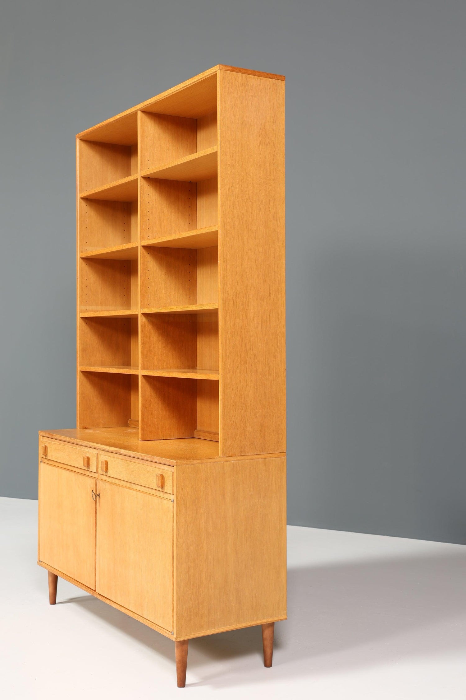 Stylish Mid Century shelf &quot;Made in Denmark&quot; real wood cabinet Danish design retro chest of drawers vintage bookcase 60s