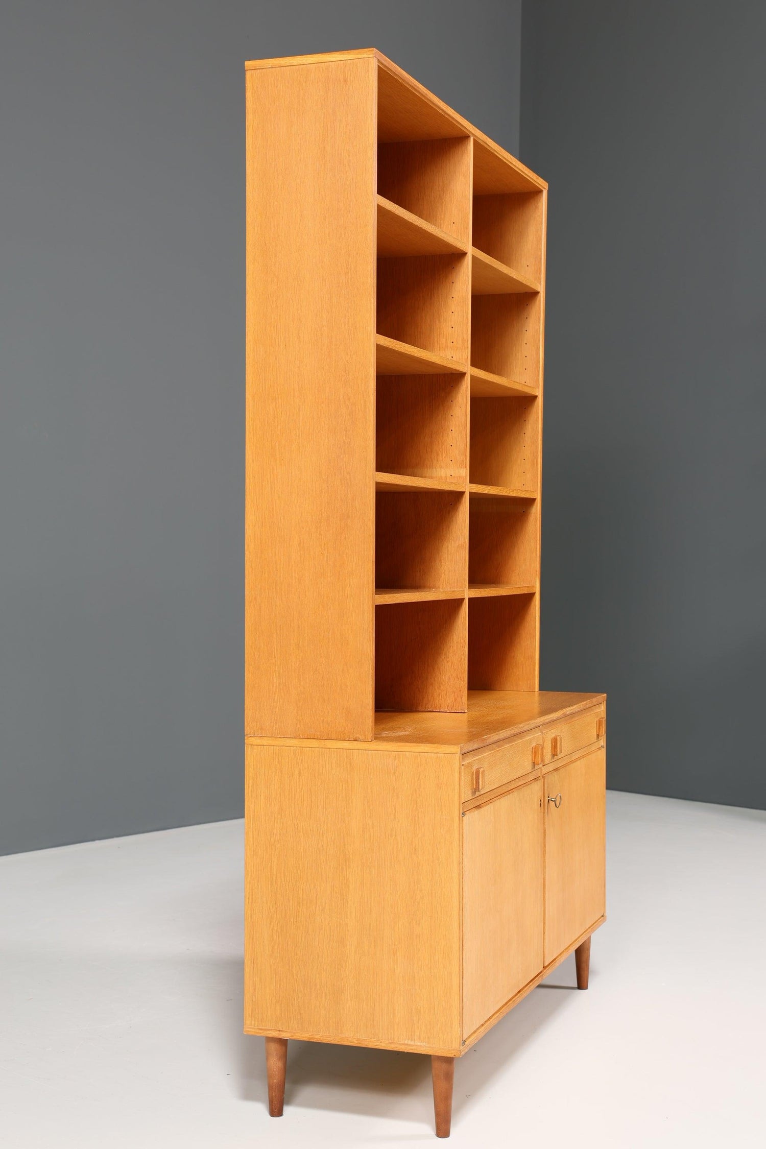 Stylish Mid Century shelf &quot;Made in Denmark&quot; real wood cabinet Danish design retro chest of drawers vintage bookcase 60s