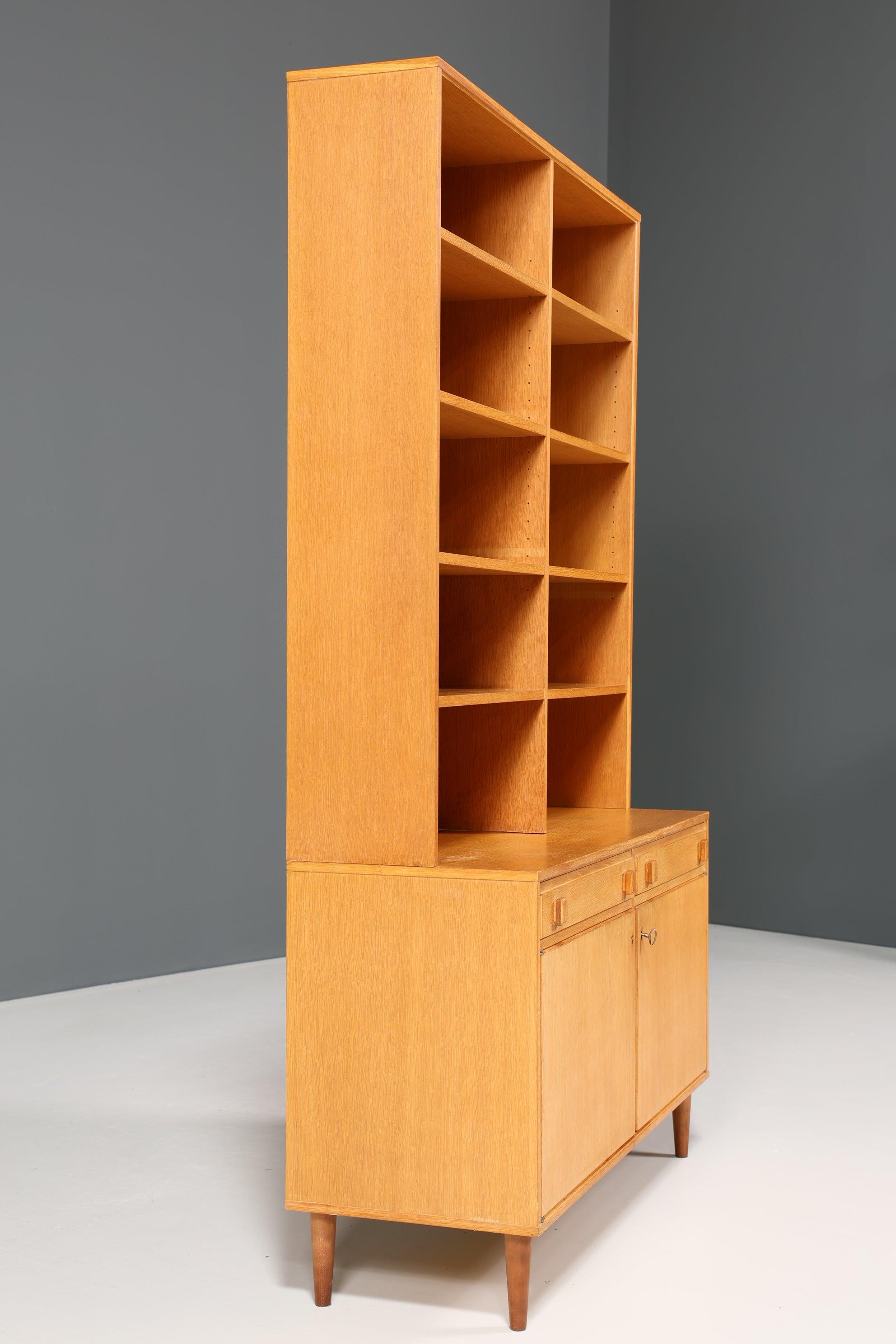 Stylish Mid Century shelf &quot;Made in Denmark&quot; real wood cabinet Danish design retro chest of drawers vintage bookcase 60s