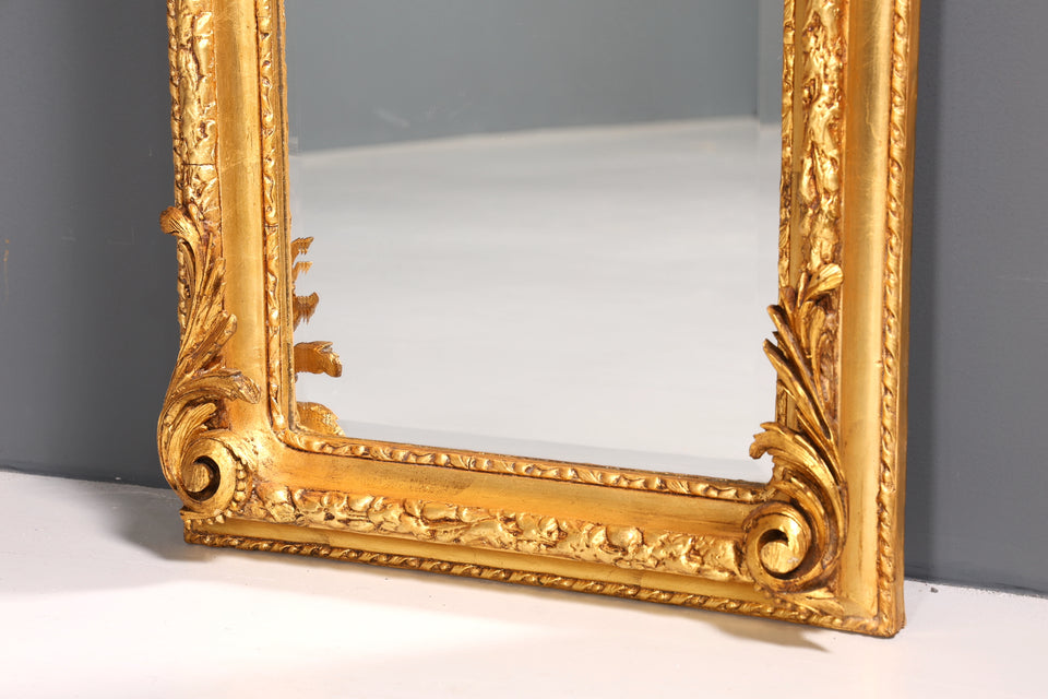 Stylish splendor baroque style standing mirror antique style ornament hall mirror