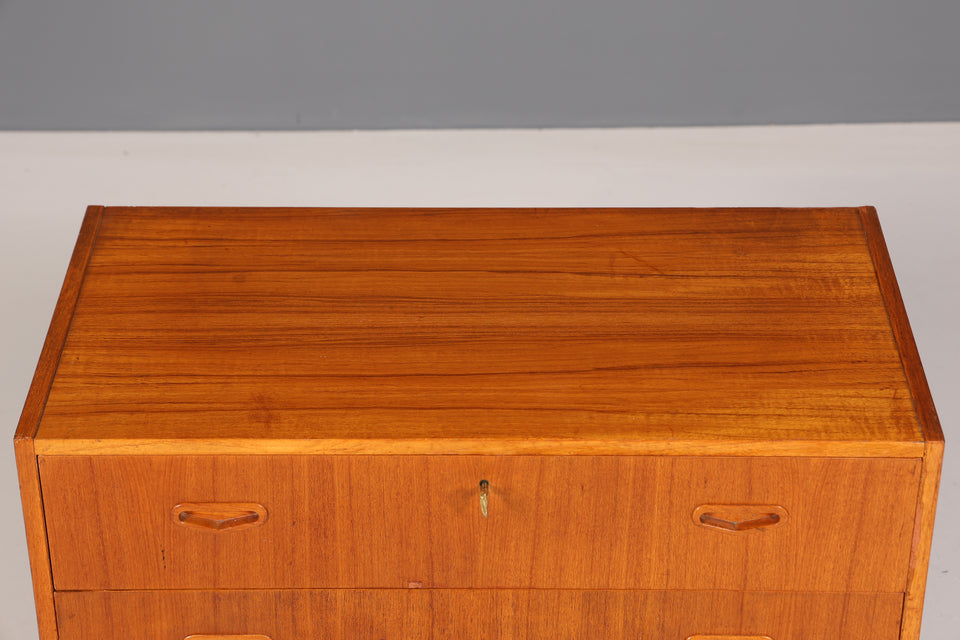 Mid Century Kommode "Made in Denmark" Teak Holz Sideboard Wäschekommode echt Holz Schubladenkommode