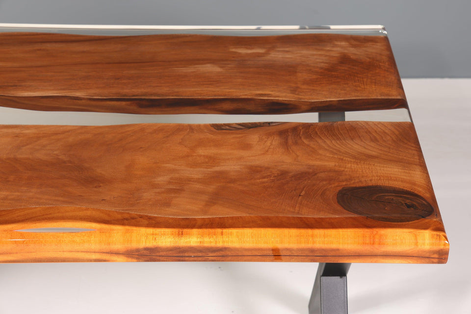 Dreamy epoxy resin table 160-90cm walnut dining room table epoxy kitchen table