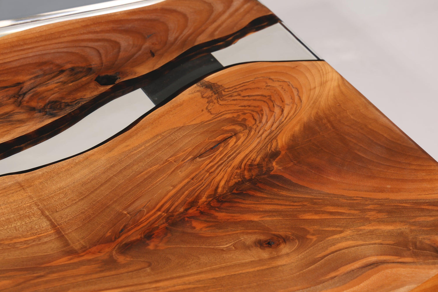 Unique epoxy resin table 200-90cm walnut dining room table river table solid wood kitchen table