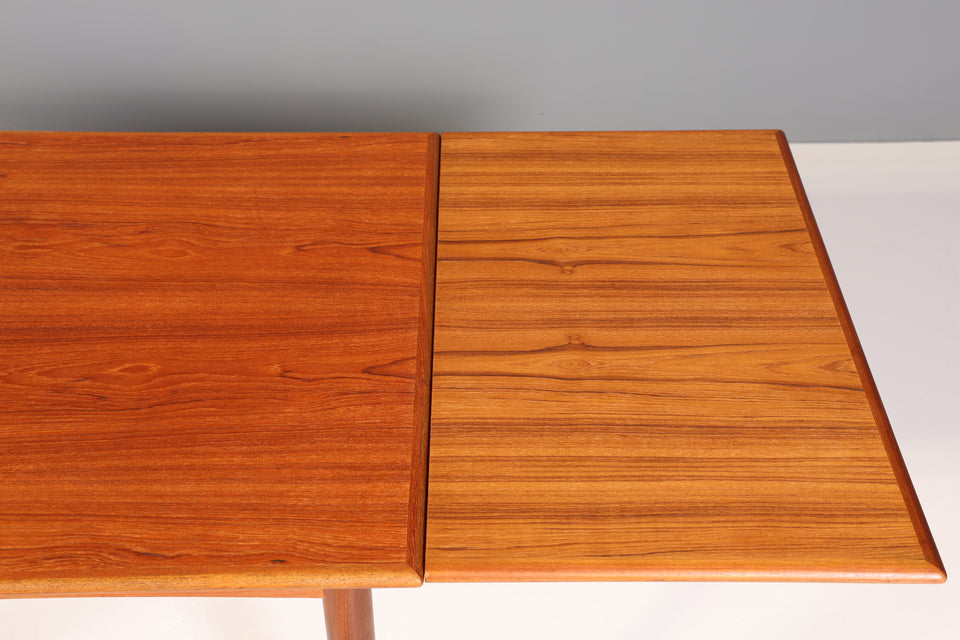 Wunderschöner Mid Century Esstisch ausziehbarer Danish Design Teak Holz Küchentisch Esszimmer Tisch