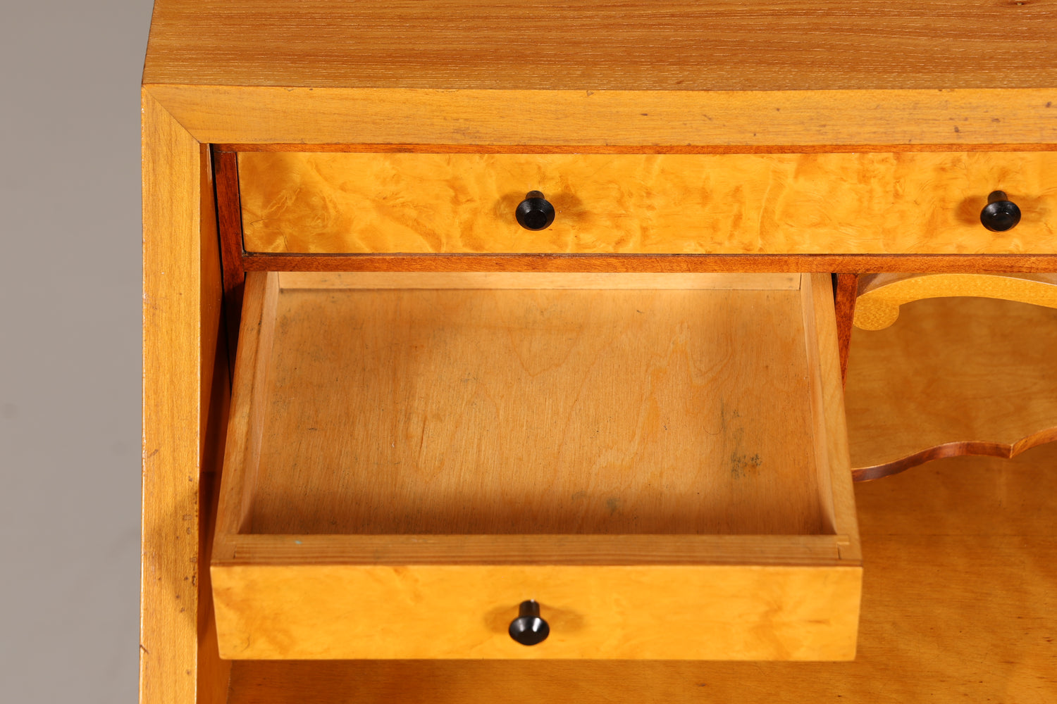 Stylish secretary around 1930 office chest of drawers cherry wood secretary desk chest of drawers