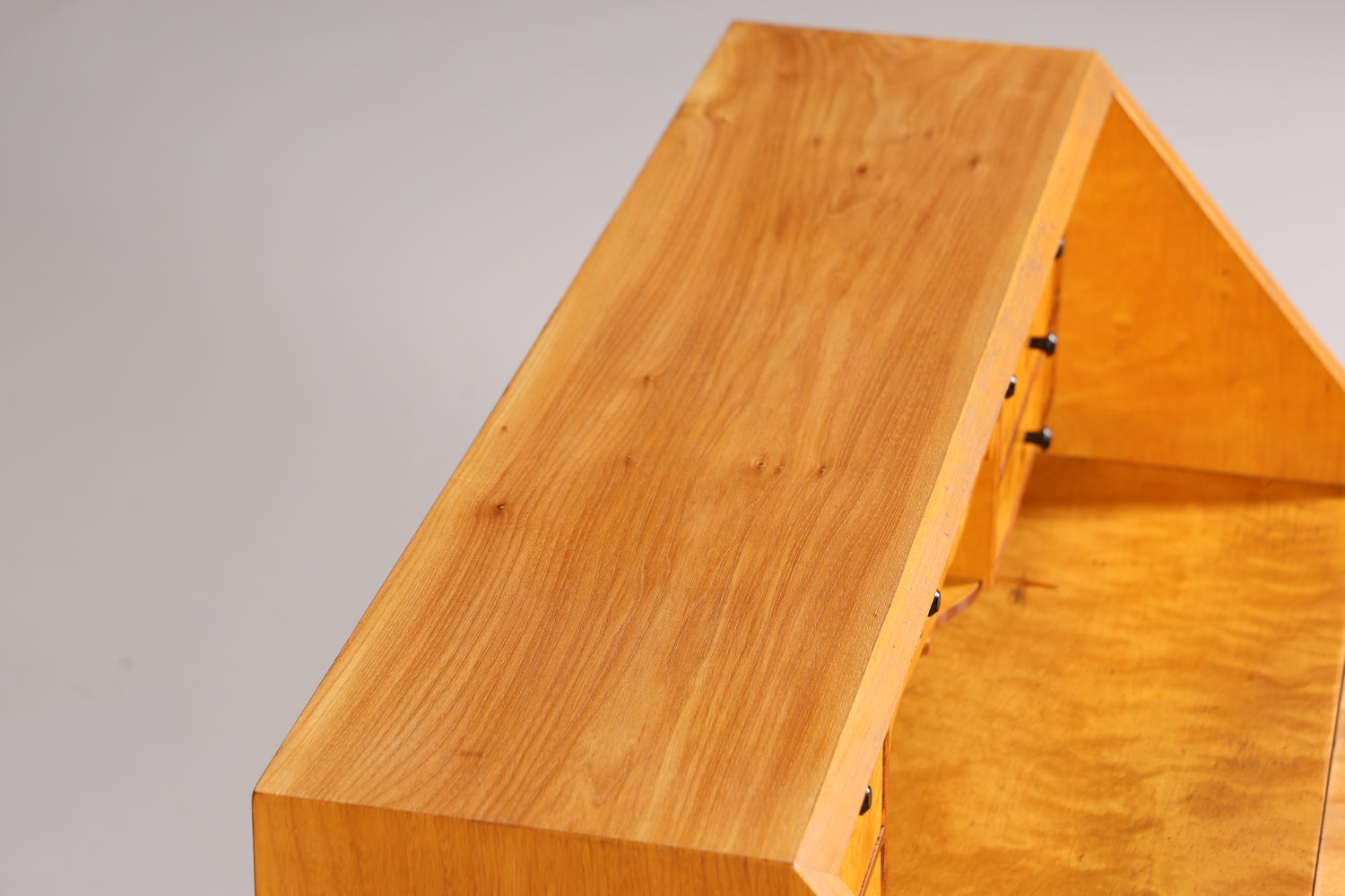 Stylish secretary around 1930 office chest of drawers cherry wood secretary desk chest of drawers