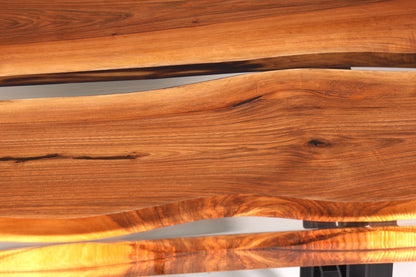 Unique epoxy resin table 180-90cm walnut dining room table river table