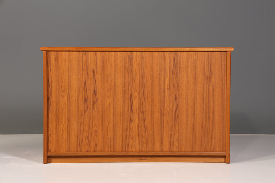 Schlichtes Original "Dyrlund" Schrank Mid Century Sideboard Danish Design Teak Holz TV Schrank 60s Buffet