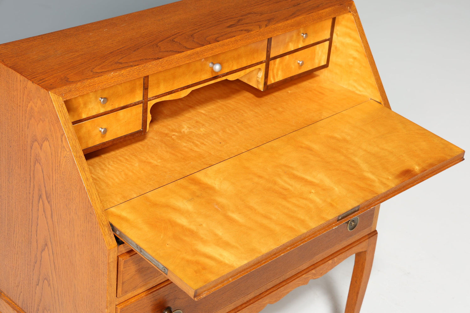 Stilvoller Sekretär um 1940 Biedermeier Stil Antik Büro Kommode