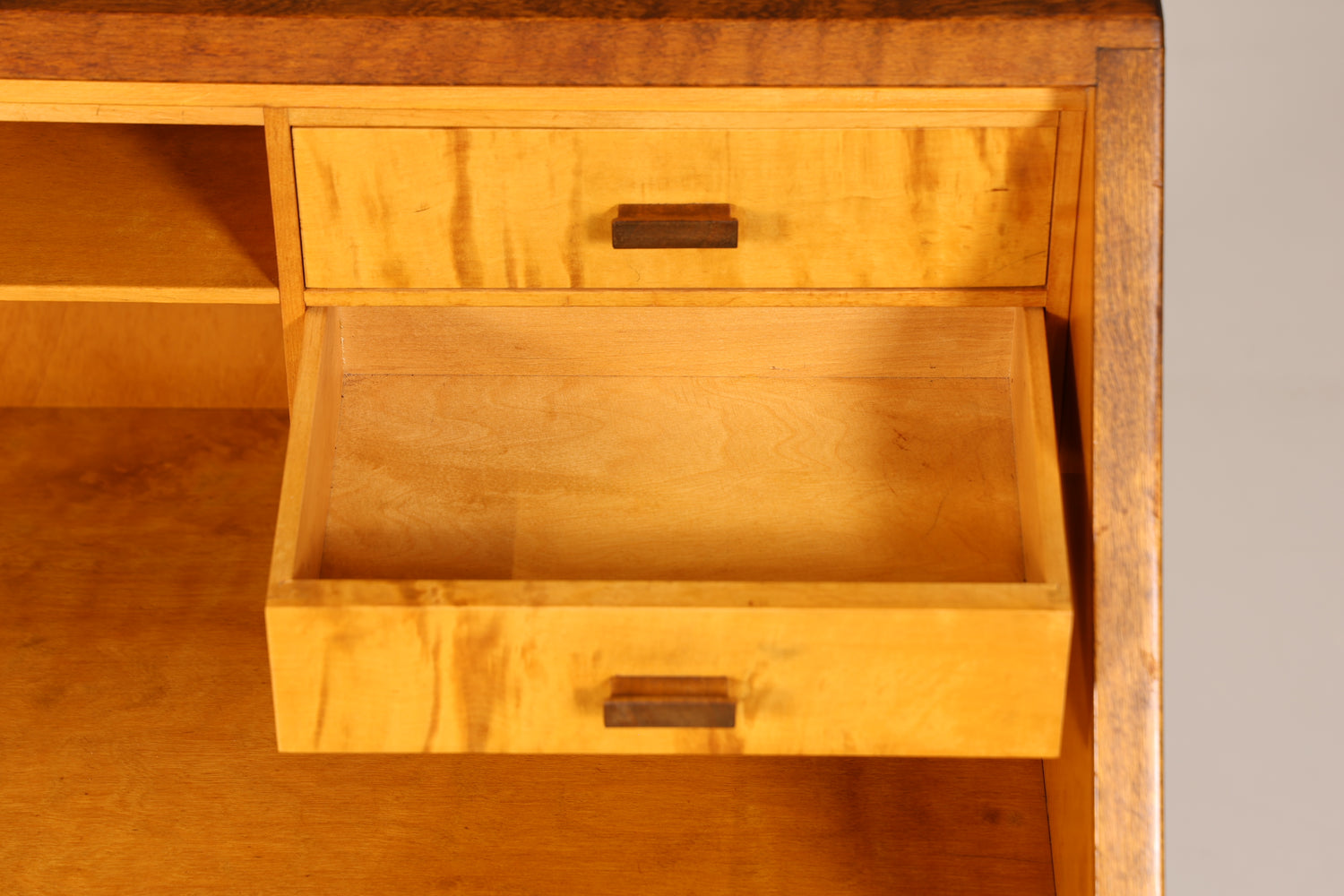 Beautiful secretary around 1930 real wood office chest of drawers writing chest antique desk