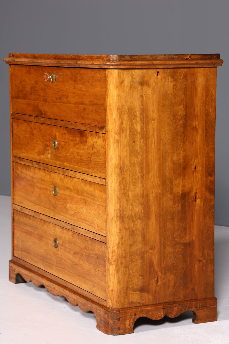 Stilvoller Original Biedermeier Sekretär um 1860 Kommode Antik Büro Kommode Secretary