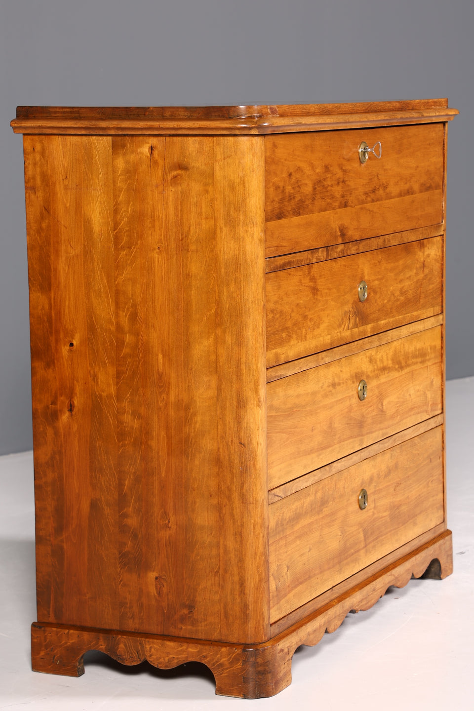 Stilvoller Original Biedermeier Sekretär um 1860 Kommode Antik Büro Kommode Secretary