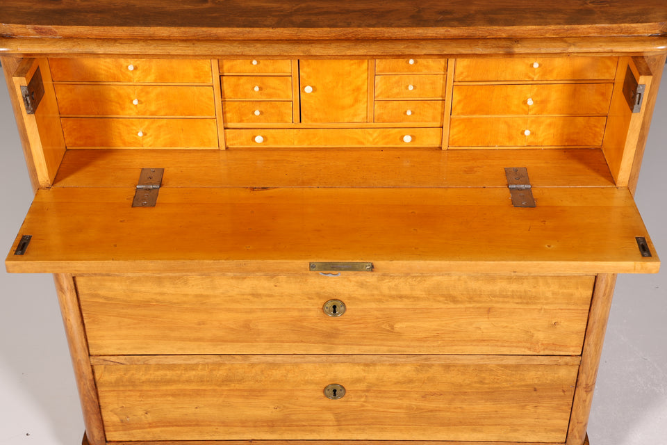 Stilvoller Original Biedermeier Sekretär um 1860 Kommode Antik Büro Kommode Secretary