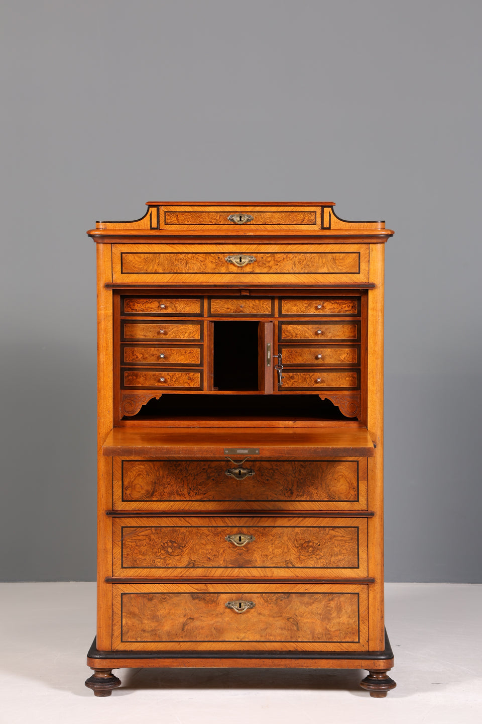 Wunderschöner Louis Philippe Sekretär um 1880 Gründerzeit Antik Schrank Chiffoniere