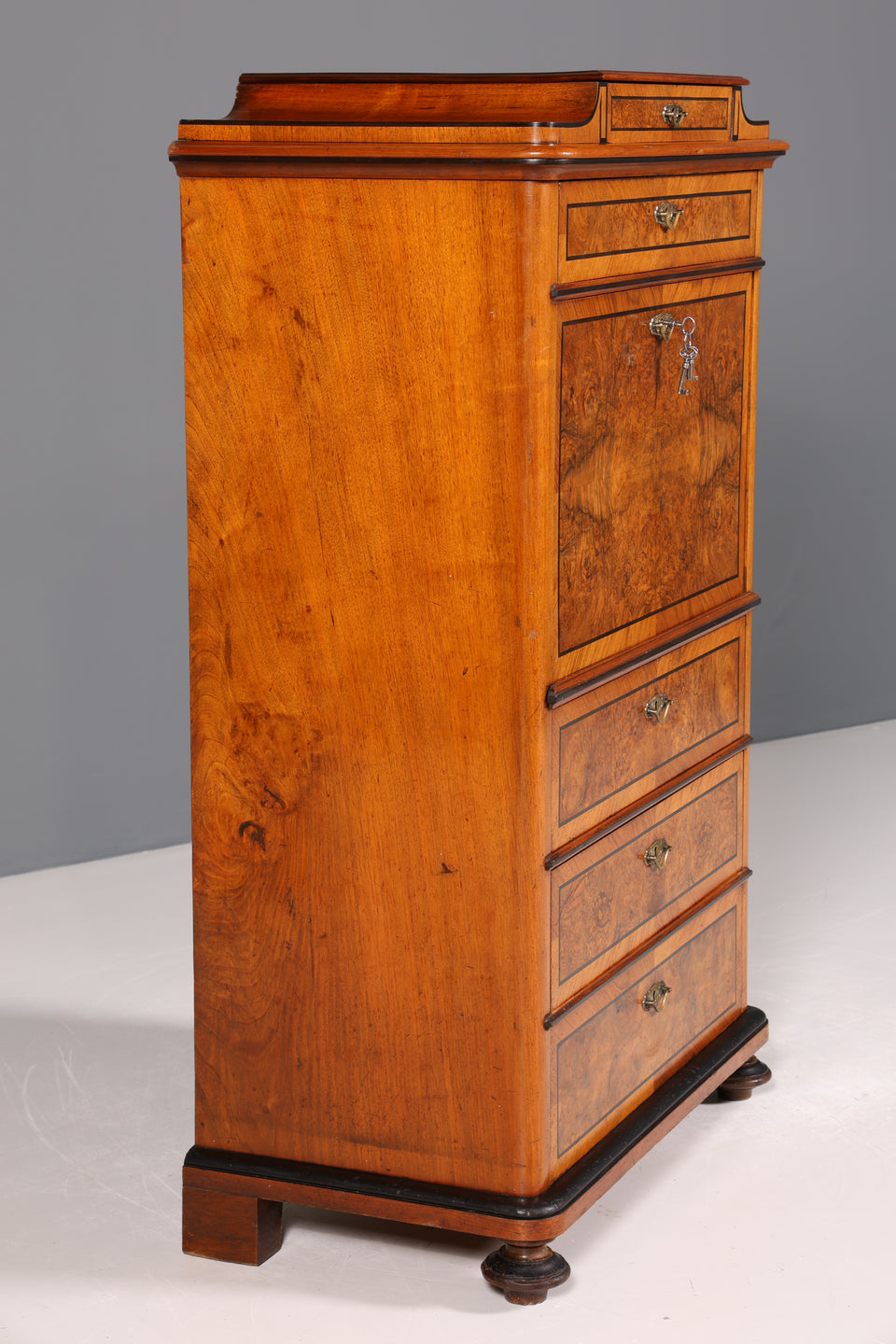 Wunderschöner Louis Philippe Sekretär um 1880 Gründerzeit Antik Schrank Chiffoniere