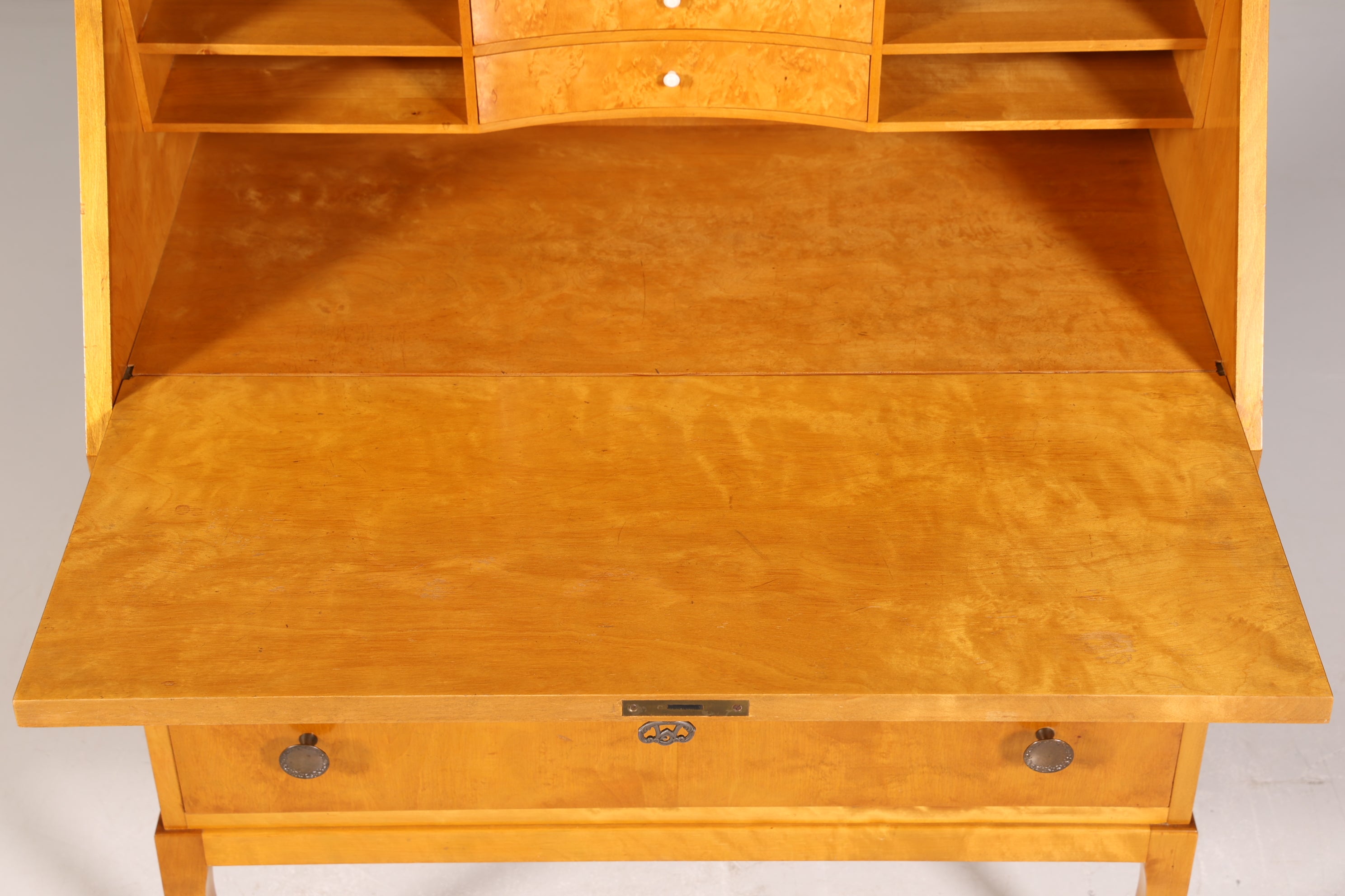 Noble secretary in Biedermeier style around 1930 writing furniture real wood chest of drawers desk