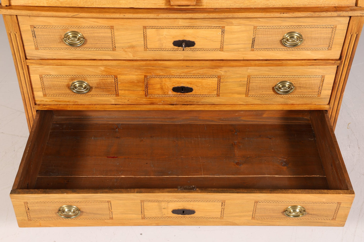 Impressive Biedermeier Secretary Louis Seize Chest of Drawers around 1810 Writing Desk Office Cabinet