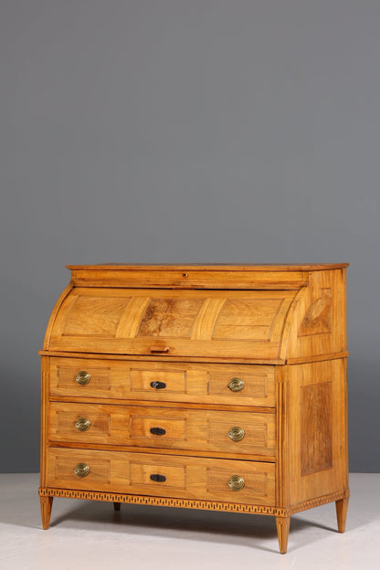 Impressive Biedermeier Secretary Louis Seize Chest of Drawers around 1810 Writing Desk Office Cabinet