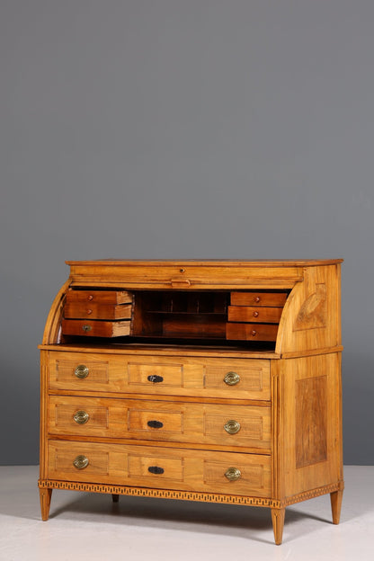 Impressive Biedermeier Secretary Louis Seize Chest of Drawers around 1810 Writing Desk Office Cabinet