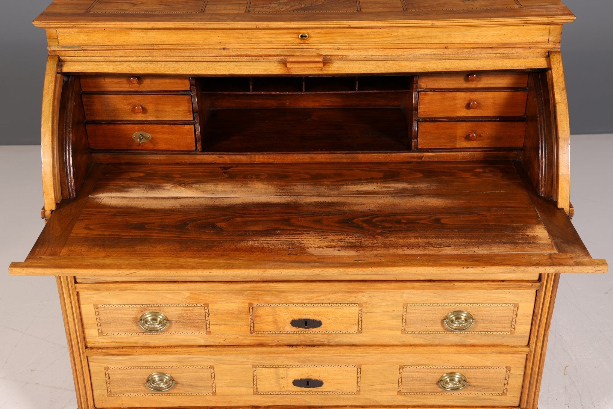 Beeindruckender Biedermeier Sekretär Louis Seize Kommode um 1810 Schreibkommode Büroschrank